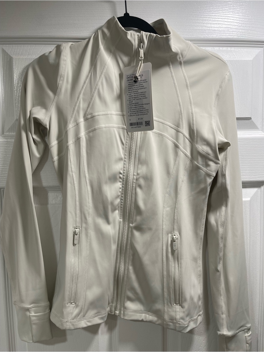 Women's Cream Full-Zip Active Jacket